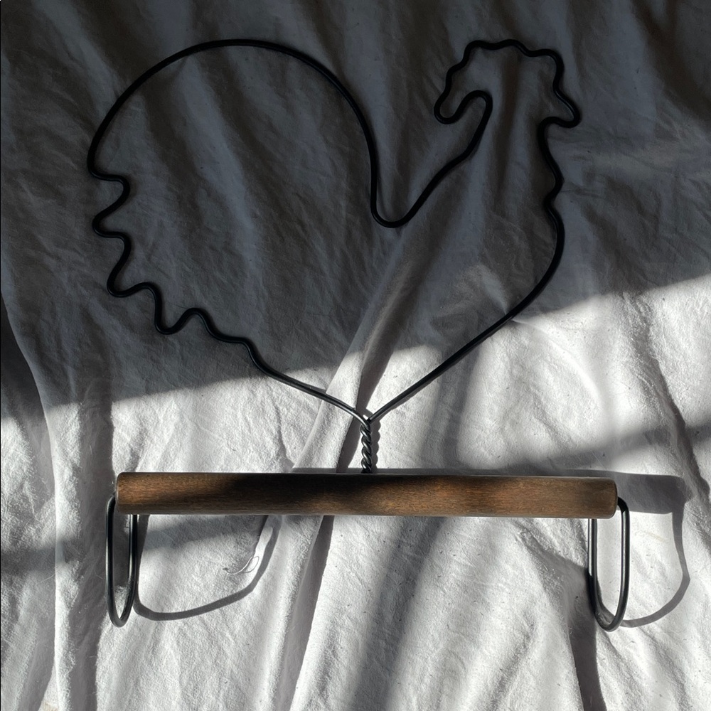 Towel Black Rooster Wall Hook